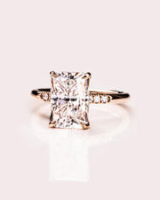 5.00 CT Radiant Cut Moissanite Wedding Ring Mapple Gems